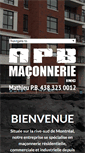 Mobile Screenshot of apbmaconnerie.com